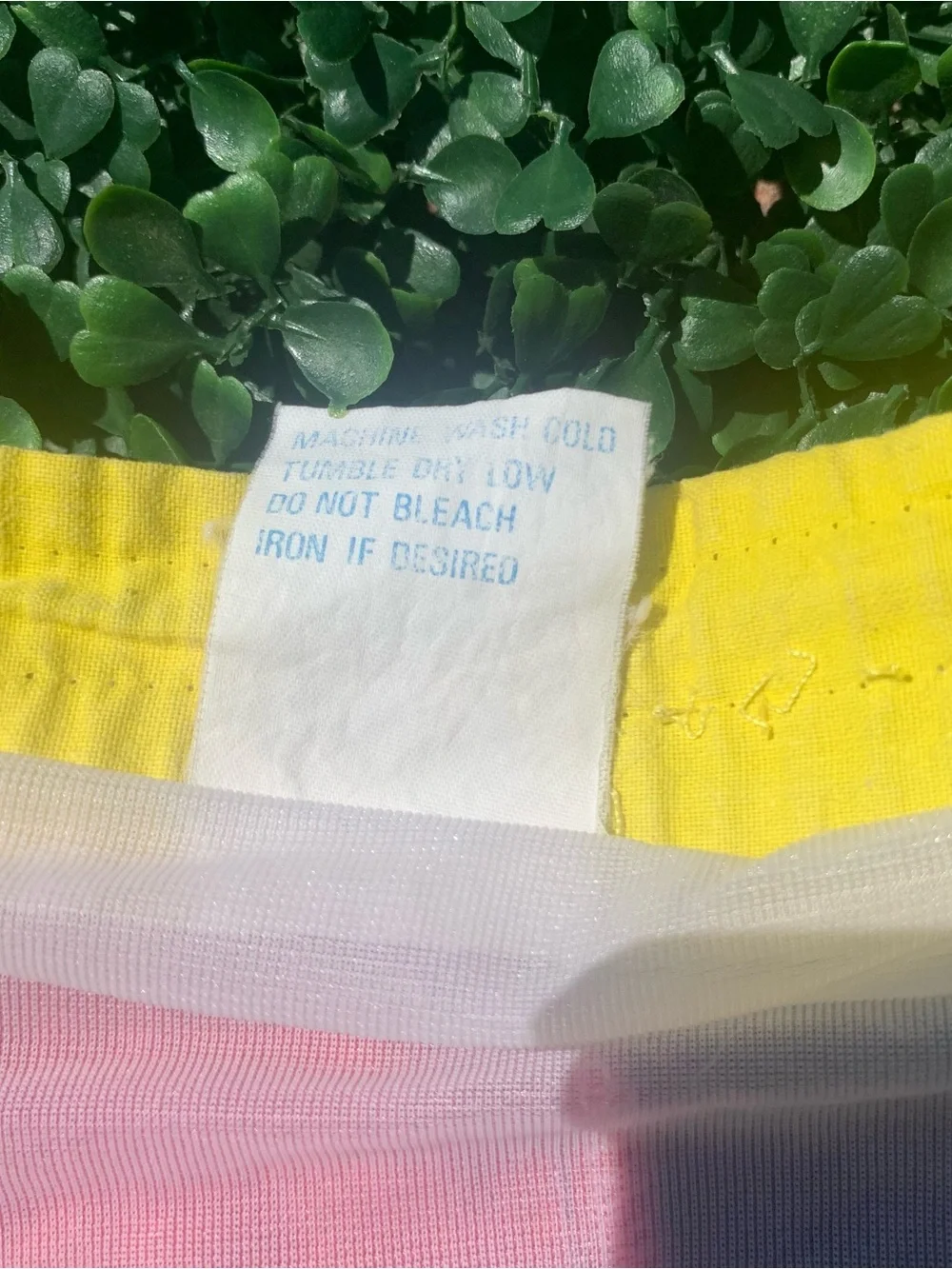 Vintage vibrant colorblock cotton swim trunks - needs elastic repair